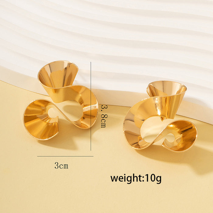 Ruffled Skirt Earrings